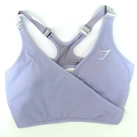 GYMSHARK Elite Sports Bra Pastel Lilac NWOT Authentic